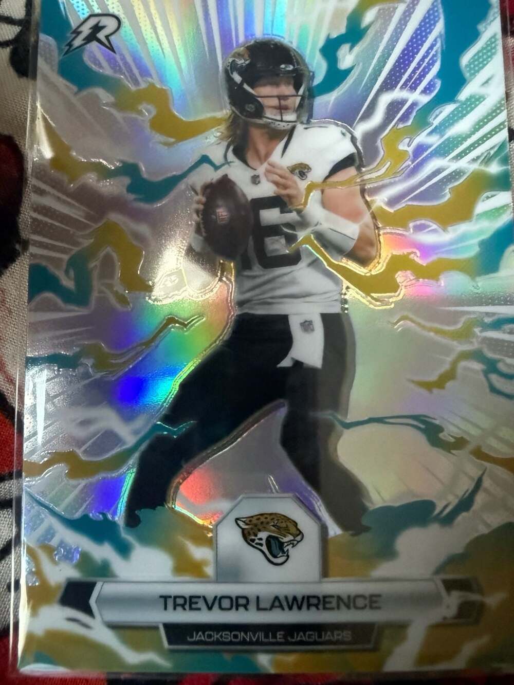 Trevor Lawrence Topps Refractor Jacksonville Jaguars Football Card